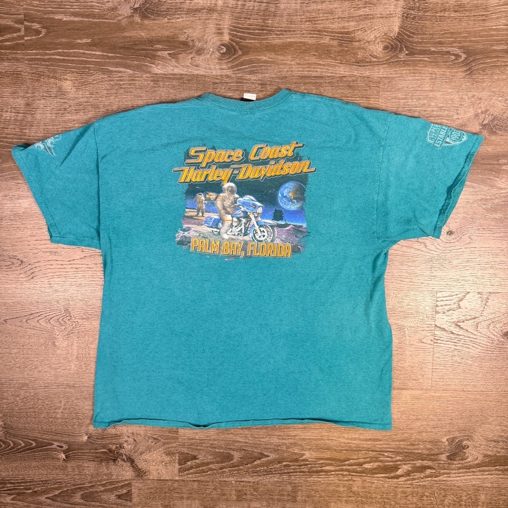 Y2K Harley Davidson Space Coast Palm Bay Florida T Shirt Mens 2XL